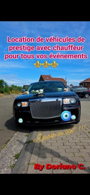 Véhicules de prestige à louer avec chauffeur beschikbaar voor biedingen