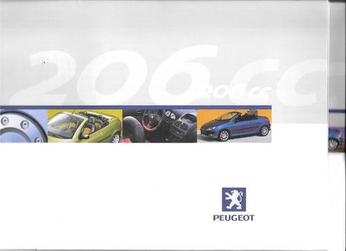 PEUGEOT 206 CC,  luxe-persdossier, Boeken, Auto's | Folders en Tijdschriften, Zo goed als nieuw, Peugeot, Ophalen of Verzenden