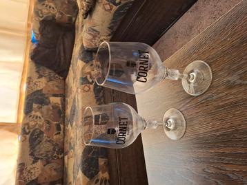 Cornet bier glazen 2 stuks beschikbaar voor biedingen
