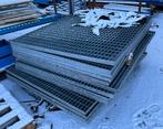Grille de roulement - grille métallique - grille de presse, Looprooster - draadrooster - persrooster - 150 x 123 x 4 cm, Enlèvement