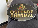 Groot Glacoide reclamebord Ostende Thermal 1938, Verzamelen, Ophalen, Gebruikt, Reclamebord