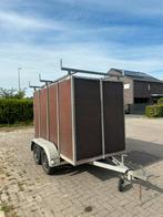 Grote gesloten aanhangwagen dubbelas 250 X 125CM, Ophalen of Verzenden, Zo goed als nieuw