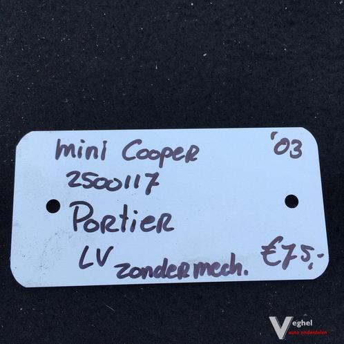 Mini Cooper 2003    Portier Linksvoor Zwart  ( zonder raamme, Auto-onderdelen, Carrosserie, Deur, Gebruikt, Ophalen