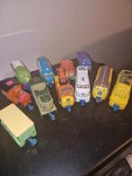 11 treinen en wagons met doos in de vorm van een trein, Kinderen en Baby's, Speelgoed |Speelgoedvoertuigen, Gebruikt, Ophalen