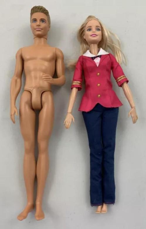 Barbie Pink Passport Life in the Dreamhouse 2x Pilot Doll Po, Verzamelen, Poppen, Zo goed als nieuw, Verzenden