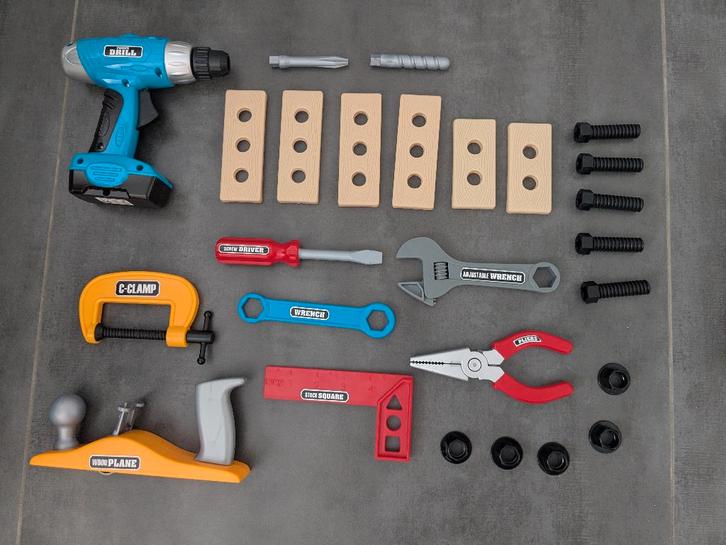 Set werkman / toolset; do it yourself, Kinderen en Baby's, Speelgoed | Educatief en Creatief, Gebruikt, Bouwen, Ophalen of Verzenden
