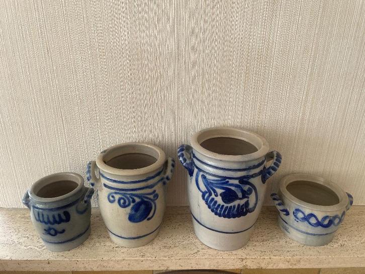 Keulse potten (4 stuks), Antiek en Kunst, Antiek | Keramiek en Aardewerk, Ophalen
