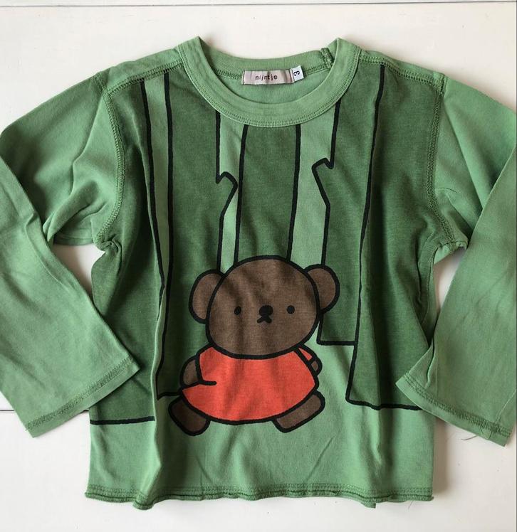 longsleeve Nijntje 3 j 98 groen, Kinderen en Baby's, Kinderkleding | Maat 98, Gebruikt, Jongen of Meisje, Shirt of Longsleeve