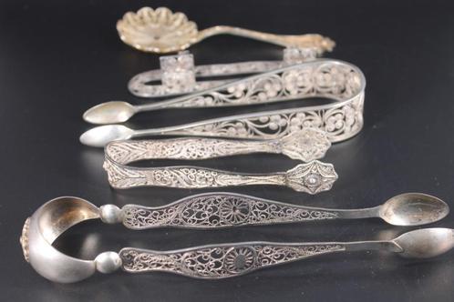Filigraan zilveren metalen lot, Antiek en Kunst, Antiek | Zilver en Goud, Zilver, Ophalen of Verzenden