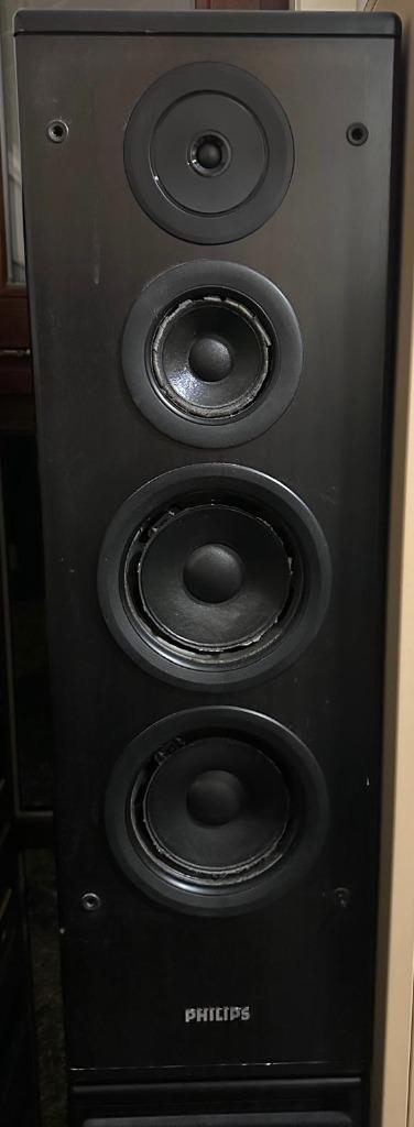 Luidsprekers Philips 70FB820 /04 (2 stuks), Audio, Tv en Foto, Luidsprekerboxen, Gebruikt, Front, Rear of Stereo speakers, 120 watt of meer
