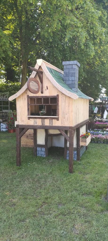 Nieuw handgemaakt speelhuisje, Kinderen en Baby's, Speelgoed | Buiten | Speelhuisjes, Zo goed als nieuw, Ophalen