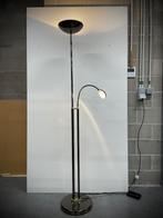 Vloerlamp met leeslamp / halogeen, Huis en Inrichting, Ophalen, Gebruikt, Glas