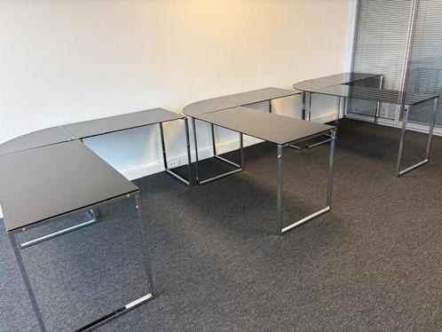 Glazen tafels/bureaus, Huis en Inrichting, Bureaus, Zo goed als nieuw, Bureau, Ophalen