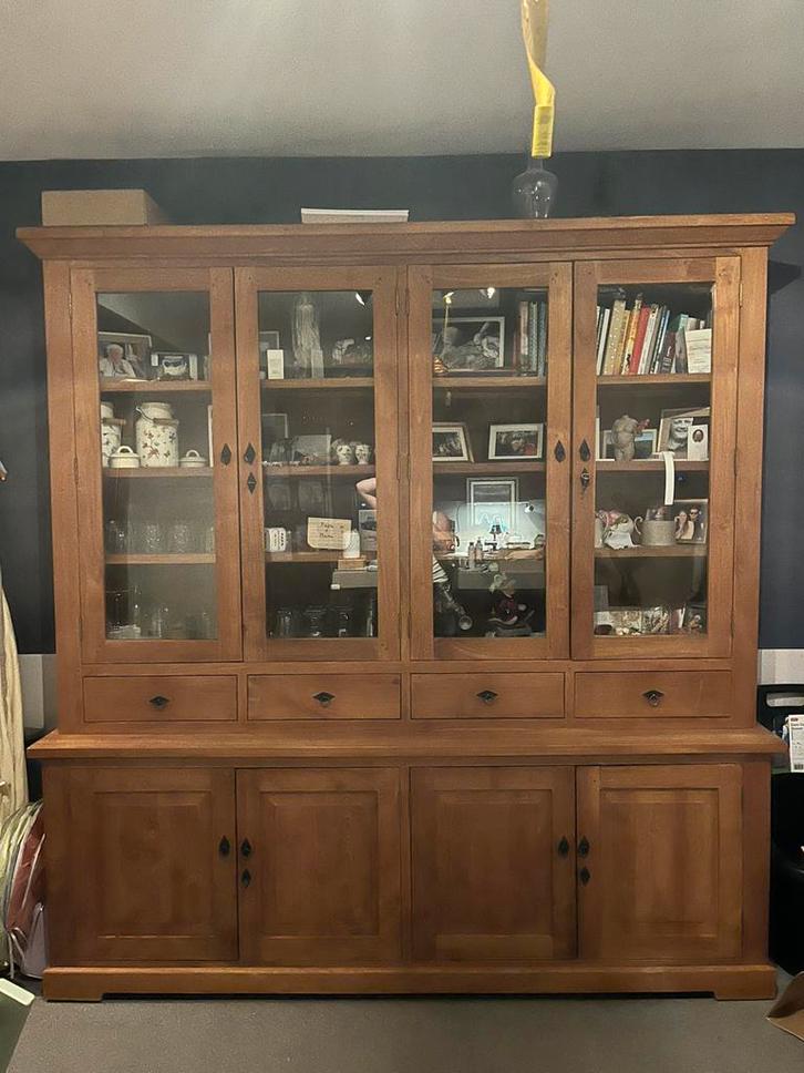 Hele mooie teak servies kast, Huis en Inrichting, Kasten | Buffetkasten, Zo goed als nieuw, Ophalen