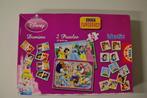 doos Prinsessen DISNEY : 2 puzzels, memo en domino, Kinderen en Baby's, Ophalen of Verzenden, Gebruikt