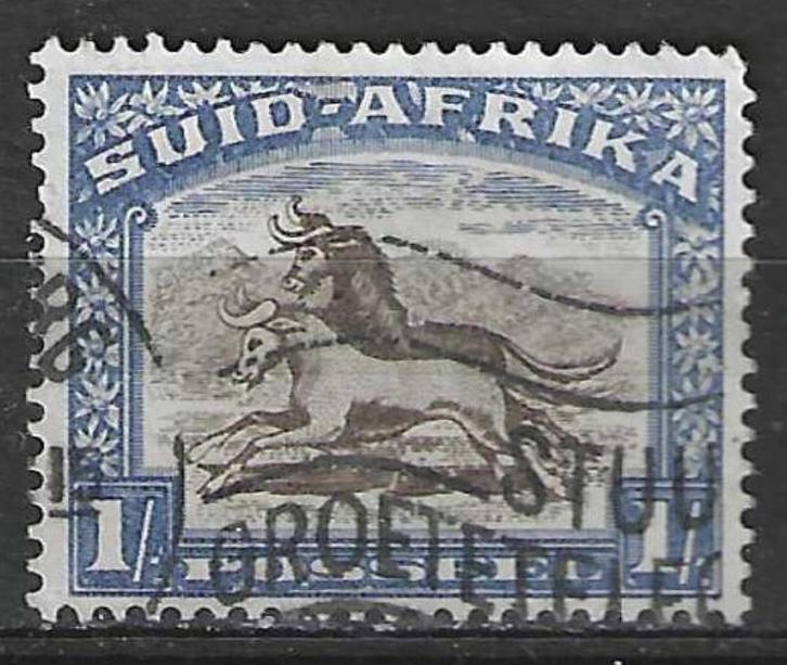 Zuid-Afrika 1927/1928 - Yvert 34 - Gnoe (ST), Postzegels en Munten, Postzegels | Afrika, Gestempeld, Zuid-Afrika, Verzenden