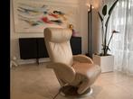 Leolux Helical relaxfauteuil design electrisch multistand, Ophalen, Zo goed als nieuw, Leer, Design retro vintage relax hoogwaardig kunst