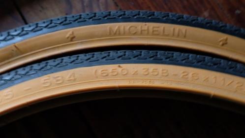 4x 650B banden Michelin World Tour, Fietsen en Brommers, Fietsonderdelen, Zo goed als nieuw, Oldtimer, Band, Ophalen