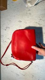 Rode handtas leder “ O MY BAG” en bijpassende zijde sjaal, Ophalen of Verzenden, Zo goed als nieuw