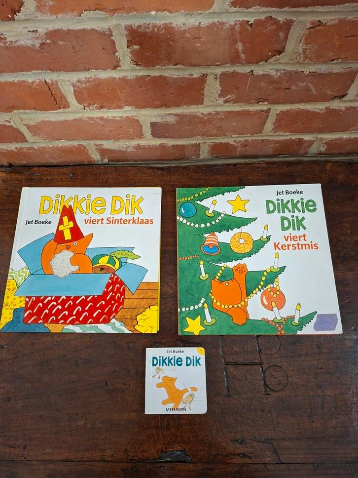 Jet Boeke - Dikkie Dik viert Kerstmis + viert Sinterklaas, Boeken, Prentenboeken en Plaatjesalbums, Ophalen