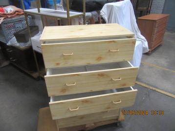 commode en pin clair/commode en pin clair/5 tiroirs/ ocasion, 25 à 50 cm, 5 tiroirs ou plus, Enlèvement, Utilisé