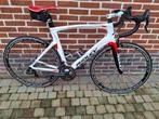 Koersfiets Ridley Noah - Maat M - kleur wit-rood -carbon, Fietsen en Brommers, Ophalen, Carbon