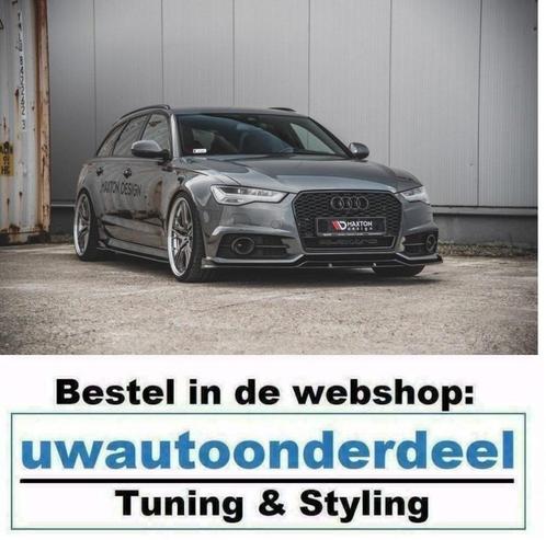 Maxton Spoiler Splitter Lip Voor Audi A6 C7 S Line Facelift, Auto diversen, Tuning en Styling, Verzenden