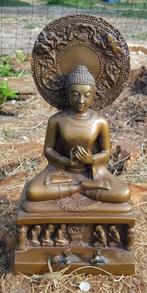 Prachtige   bronzen   Boeddha   te   koop  met  aureool  !, Antiek en Kunst, Antiek | Brons en Koper, Ophalen of Verzenden
