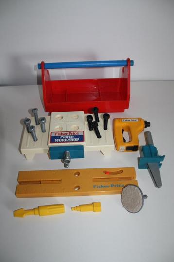 vintage fisher price power workshop 1986 beschikbaar voor biedingen