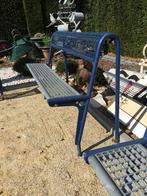 Stevige , stalen tuinbank / parkbank, Ophalen, Gebruikt, Metaal