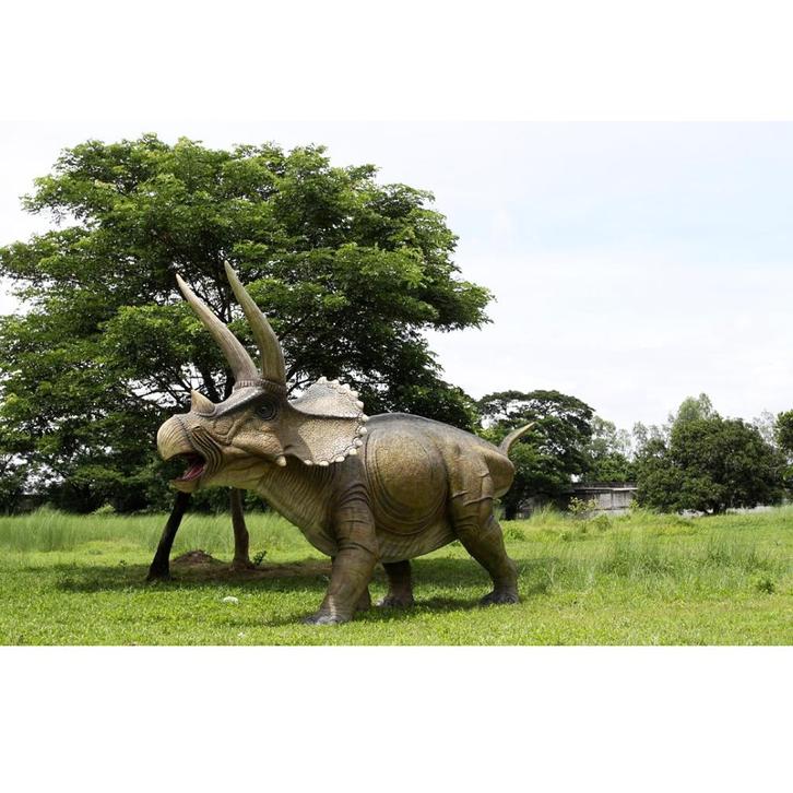 Giant Triceratops – Dinosaurus beeld Lengte 623 cm, Verzamelen, Dierenverzamelingen, Nieuw, Ophalen