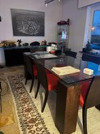 Meuble buffet + table à manger Roche Bobois, Enlèvement, Utilisé, Vintage stijl, 4 à 6 chaises