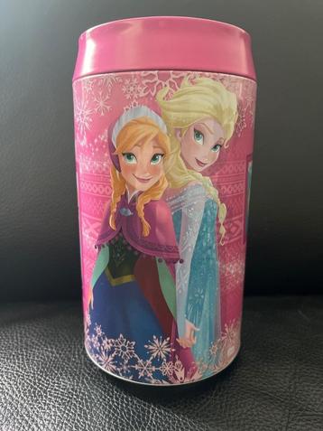 Tirelire Frozen, Enlèvement ou Envoi, Utilisé, Métal ou Fer blanc, Figurine de Bande dessinée ou de Dessin animé
