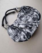 Handtas met zwart-witte print (imitatieleer), Ophalen, Gebruikt, Zwart, Handtas