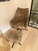 Draaifauteuil met poef perfecte staat, Enlèvement, Comme neuf