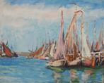 Michel Jakovlev (1880-1942): Zeebrugge 1926 (O/D, 72 x 62cm), Ophalen of Verzenden