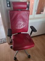 Leder bureaustoel, Ophalen of Verzenden, Rood, Bureaustoel