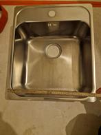 Spoelbak inox, Bricolage & Construction, Sanitaire, Enlèvement, Comme neuf, Inox, Autres types