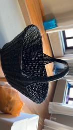 Mooie rieten zwarte mand, Hobby en Vrije tijd, Picknickmanden, Ophalen, Gebruikt