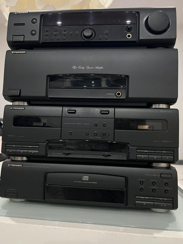 Chaîne hi-fi radio / cassette / CD – 1 enceinte – fonctionne, Audio, Tv en Foto, DVD spelers, Zo goed als nieuw, Pioneer, Ophalen