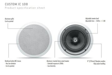 1x haut-parleur intégré Focal Custom IC 108 NOUVEAU !, Neuf, Autres marques, Enlèvement ou Envoi, Autres types