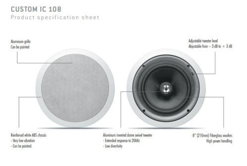 1x Focal Custom IC 108 inbouw luidspreker NIEUW!, Audio, Tv en Foto, Luidsprekerboxen, Nieuw, Overige typen, 120 watt of meer