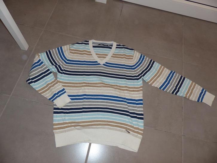 Melka gestreepte herentrui - maat medium, Kleding | Heren, Truien en Vesten, Zo goed als nieuw, Maat 48/50 (M), Overige kleuren