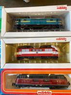 MARKLIN LOT 4 locos + dizaine wagons marchandises et voyageu, Courant alternatif, NS, Enlèvement ou Envoi, Set de Trains