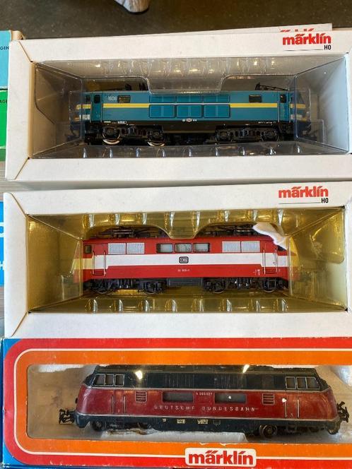 MARKLIN LOT 4 locos + dizaine wagons marchandises et voyageu, Hobby & Loisirs créatifs, Trains miniatures | HO, Set de Trains