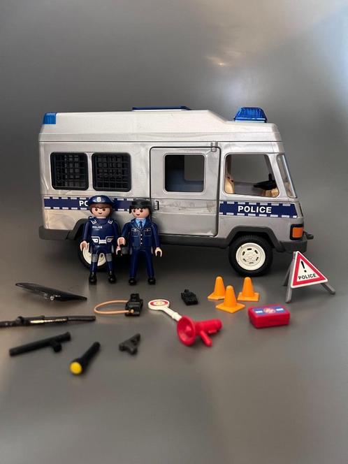 Playmobil 4023 - Camionnette / Fourgon de police (lumière), Kinderen en Baby's, Speelgoed | Playmobil, Gebruikt, Complete set
