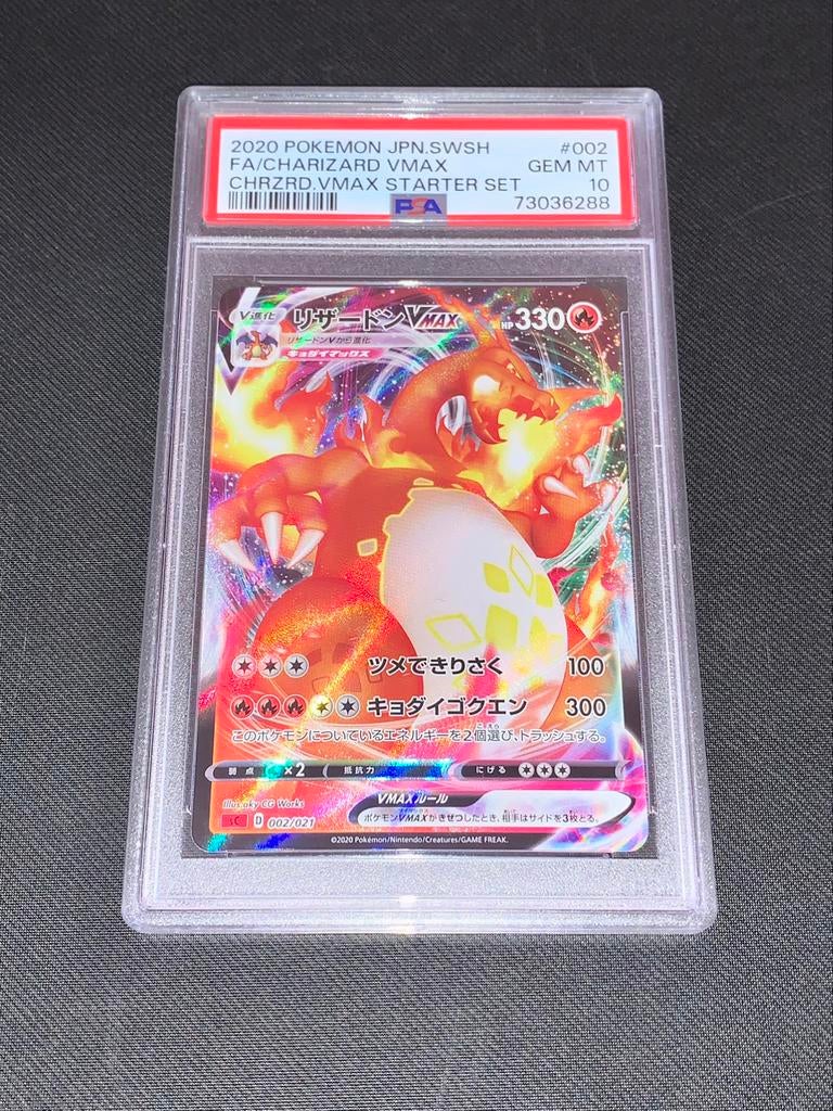 Pokémon carte Dacaufeu Charizard Japonais FA 2020 PSA 10, Zo goed als nieuw