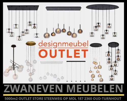 UITVERKOOP van vele zéér mooie DESIGN lampen OP=OP, Huis en Inrichting, Lampen | Hanglampen, Nieuw, Glas, Metaal, Ophalen of Verzenden