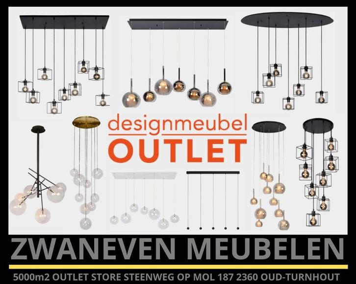 UITVERKOOP van vele zéér mooie DESIGN lampen OP=OP, Huis en Inrichting, Lampen | Hanglampen, Nieuw, Glas, Metaal, Ophalen of Verzenden