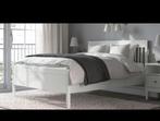 Tweepersoonsbed, Huis en Inrichting, Slaapkamer | Bedden, Ophalen, Wit, 200 cm